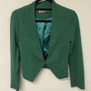 Womens Emerald Cropped Blazer